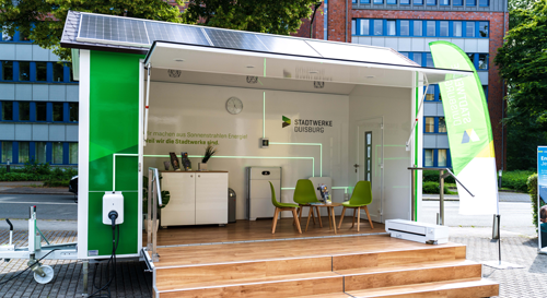 Die Solar-Lounge der Stadtwerke Duisburg Die Solar-Lounge der Stadtwerke Duisburg